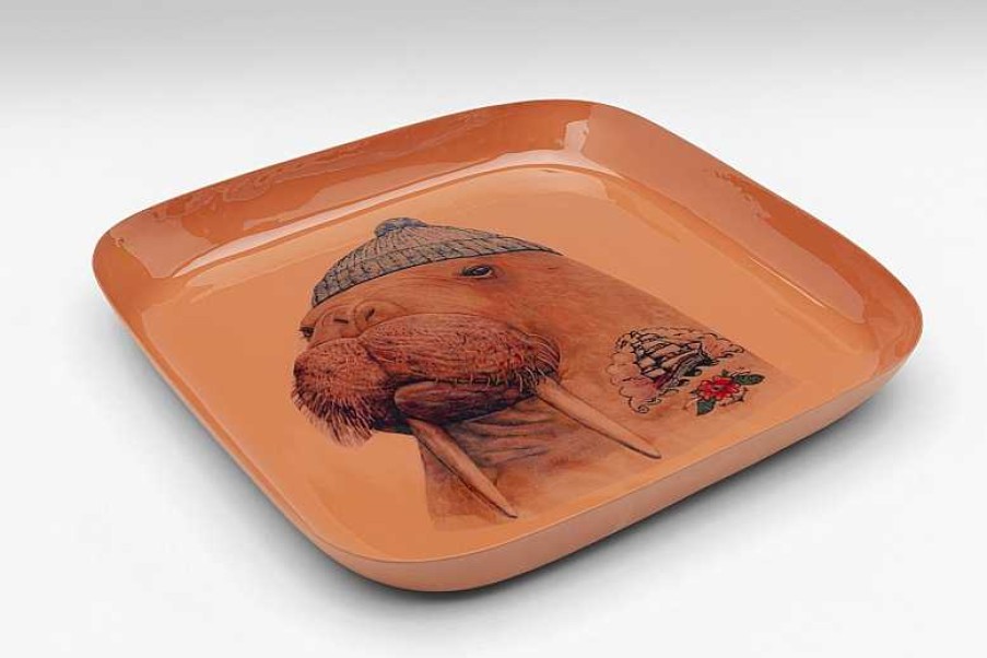 Decoraci N Kare Design Regalos | Bandeja Ego Walrus 21X21Cm