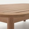 Muebles De Jard N Kave Home | Mesa De Centro Exterior Sacova De Madera Maciza De Eucalipto 140 X 89 Cm Fsc