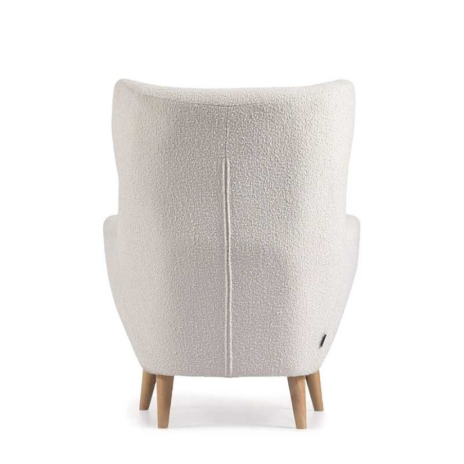 Sillones Kave Home | Butaca Patio Borreguito Blanco