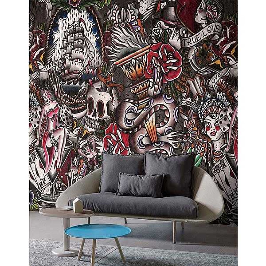 Decoraci N LondonArt Wallpaper Murales Londonart | Papel Pintado Tattoo True Love