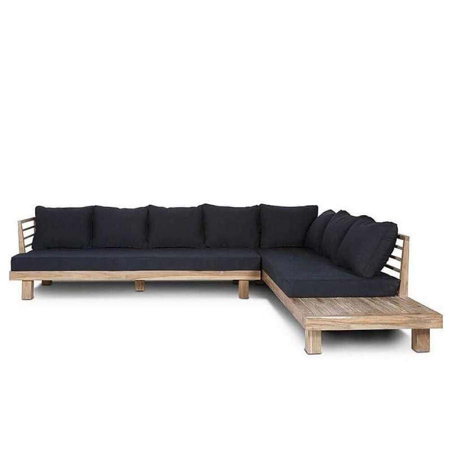 Muebles De Jard N Dareels | Sof Exterior Chaiselongue Strauss Black