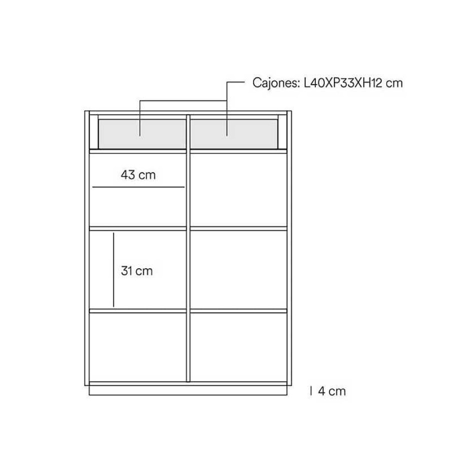 Muebles Teulat | Mueble Auxiliar Doric Blanco