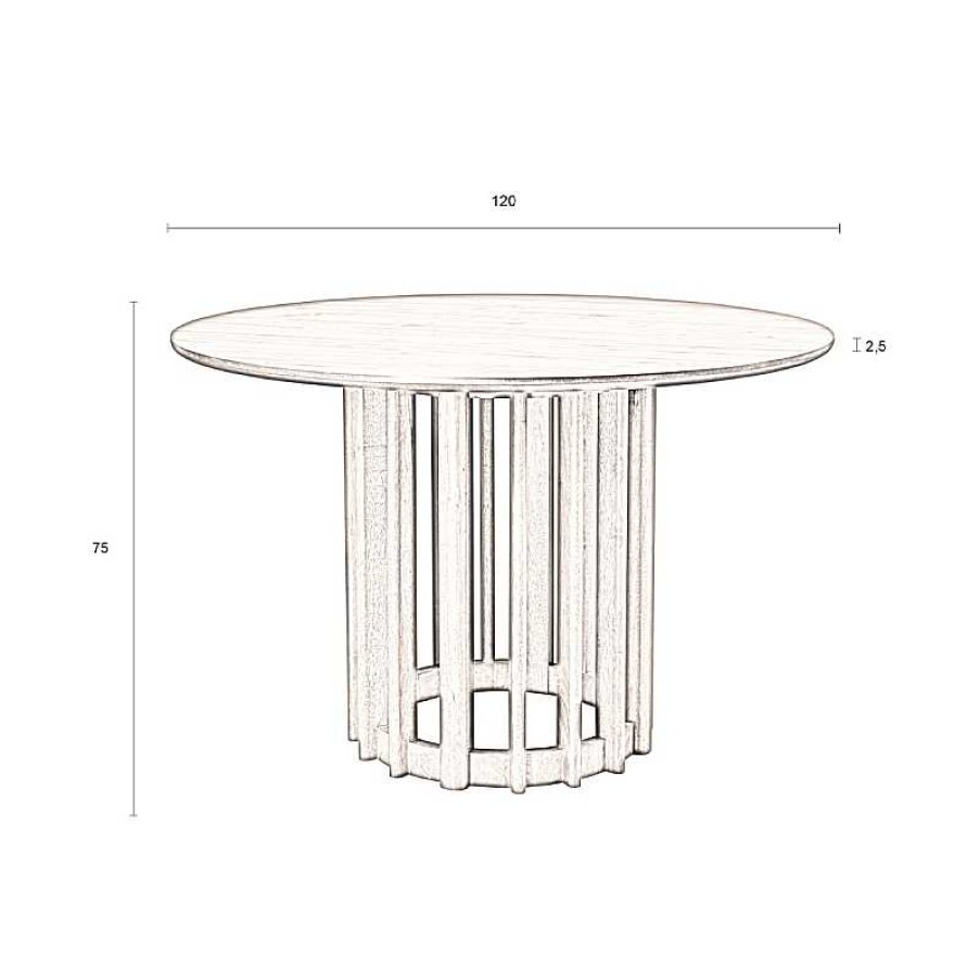 Mesas Dutchbone | Mesa Barlet 120 Roble