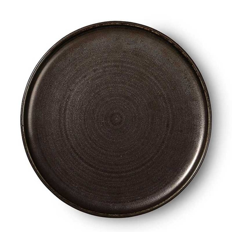 Decoraci N HKliving Platos | Plato Llano Rustik Black