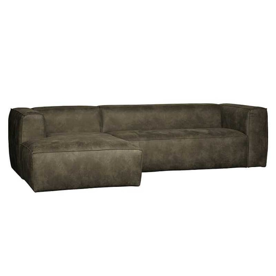 Sof S WOOOD | Sof Chaise Longue Piel Bean Verde