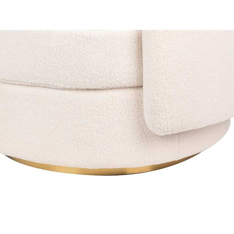 Sillones Ethan Chloe | Sill N Giratorio Fogo Boucl Blanco