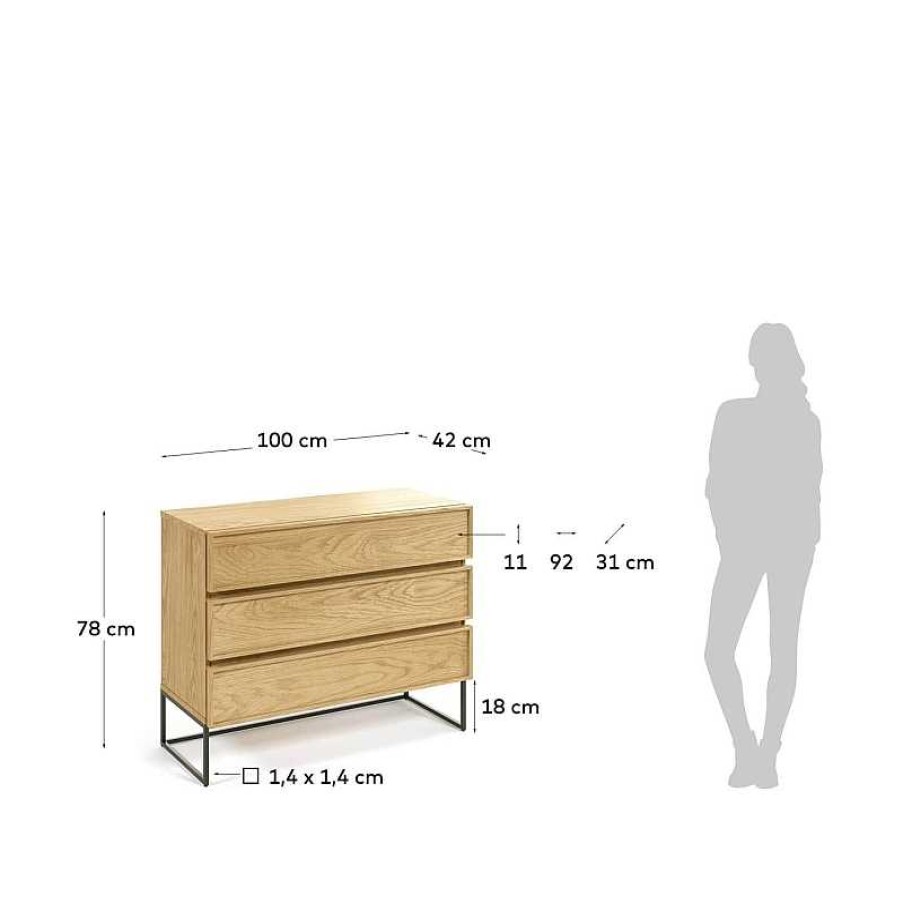 Muebles Kave Home | C Moda Taiana 3 Cajones