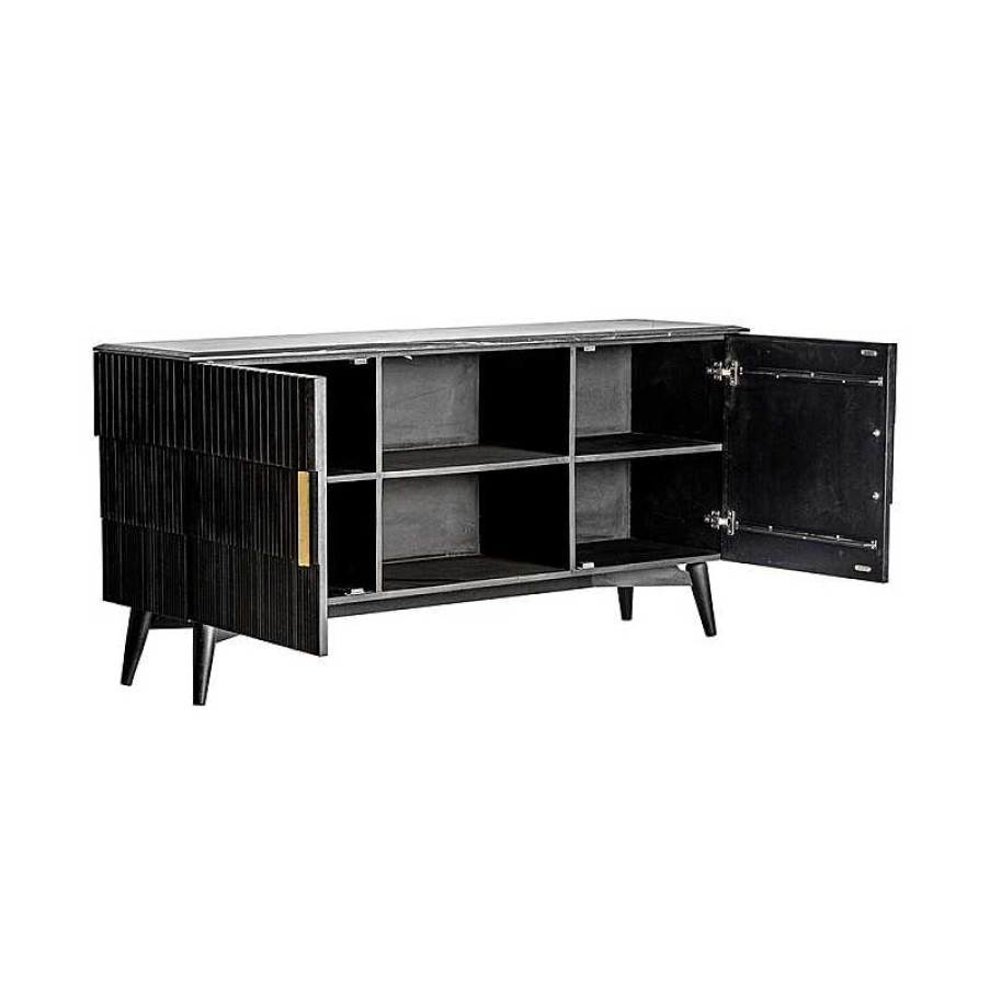 Muebles Vical Home | Mueble T.V. Pliss Negro