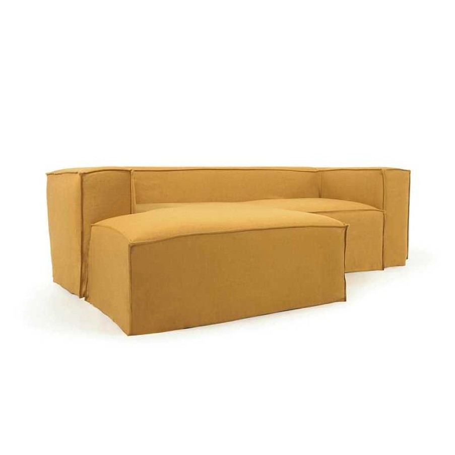 Sof S Kave Home | Sof Chaiselongue Blok Mostaza