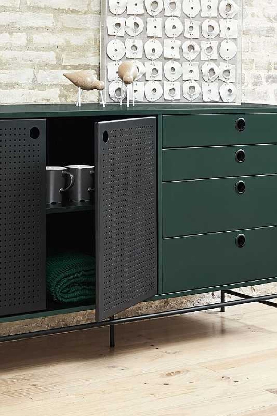 Muebles Teulat | Aparador Punto Negro-Verde