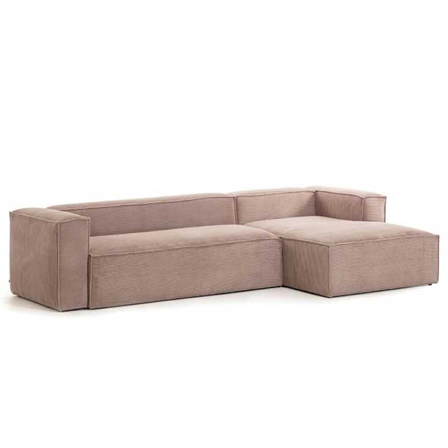 Sof S Kave Home | Sof Blok Chaise Longue Pana Rosa