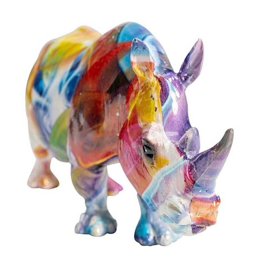 Decoraci N Kare Design Figuras De Dise O | Pisapapeles Multicolor Rhino