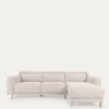 Sof S Kave Home | Sof Singa 3 Plazas Con Chaise Longue Derecho Blanco 296 Cm