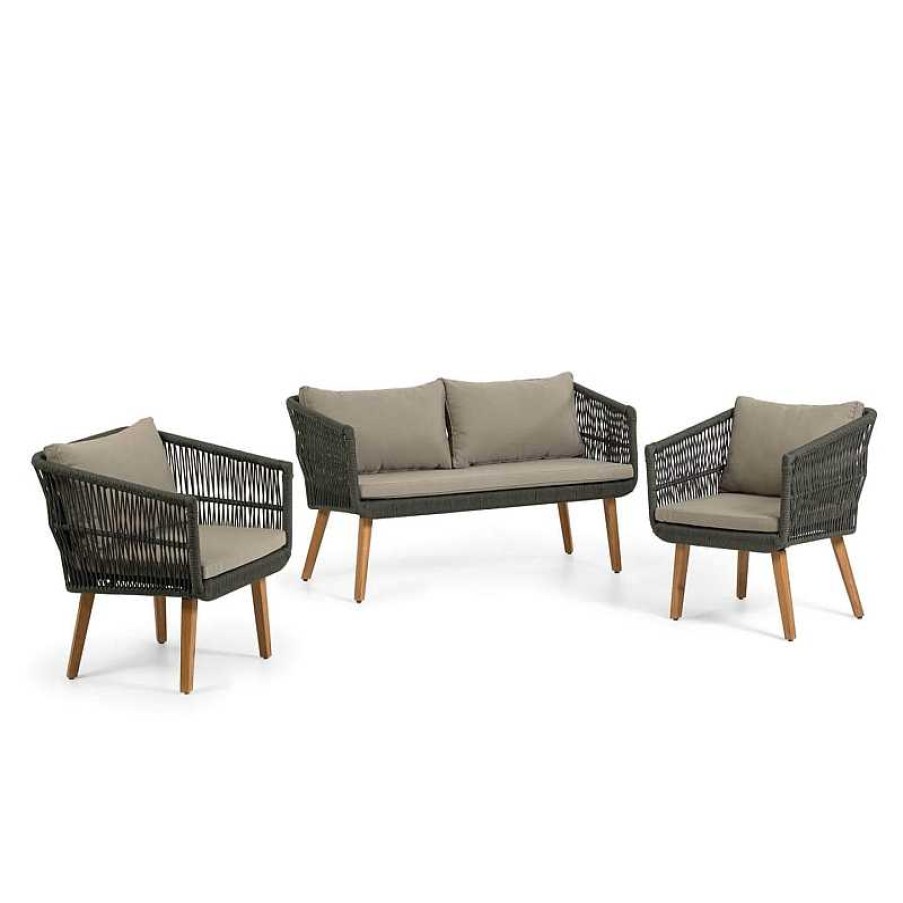 Muebles De Jard N Kave Home | Set Sof + Butacas Inti Exterior