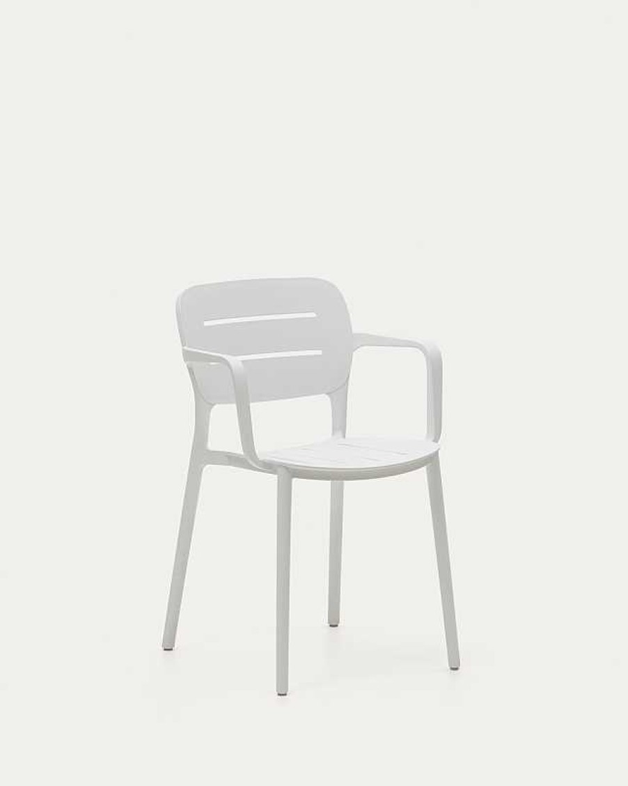 Muebles De Jard N Kave Home | Silla De Exterior Morella Blanco