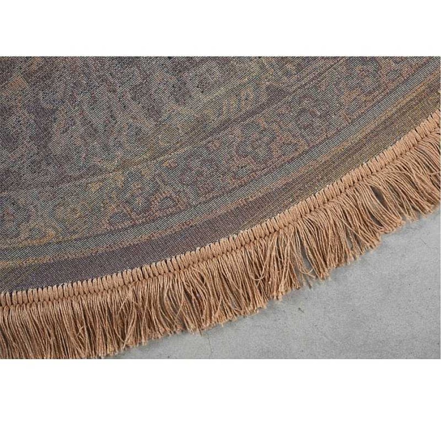 Decoraci N White Label Living Alfombras Modernas | Alfombra Redonda Raz Camel