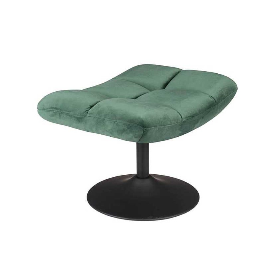 Sillas Dutchbone | Puff Hocker Bar Velvet Verde