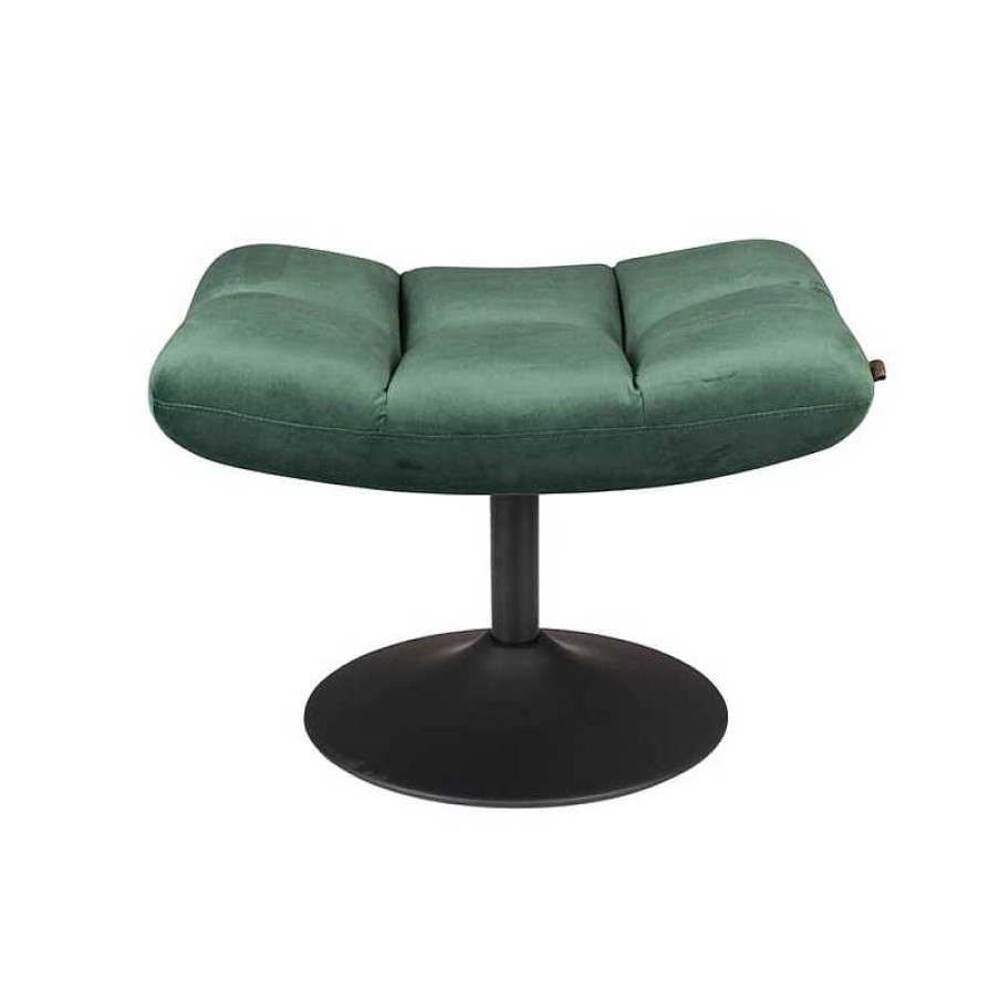 Sillas Dutchbone | Puff Hocker Bar Velvet Verde