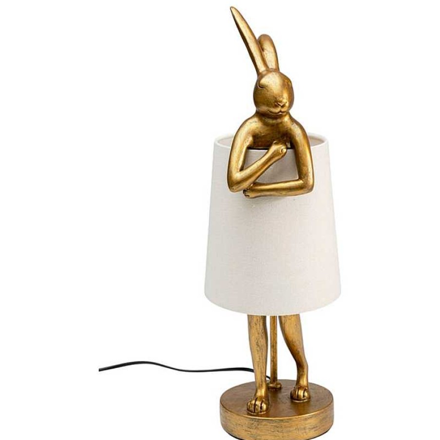 Iluminaci N Kare Design | L Mpara De Mesa Rabbit Gold