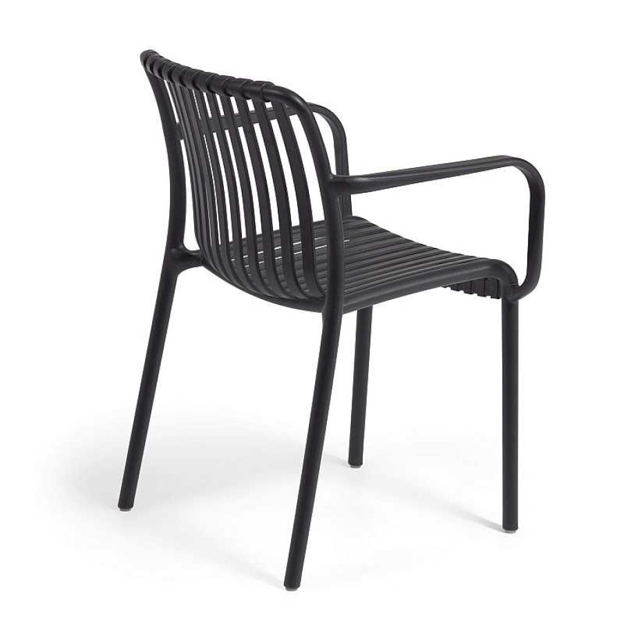 Muebles De Jard N Kave Home | Silla Exterior Isabellini Negro