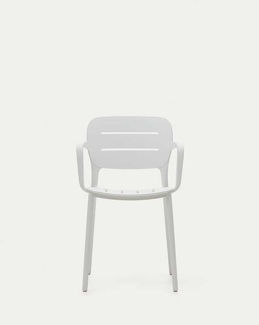 Muebles De Jard N Kave Home | Silla De Exterior Morella Blanco