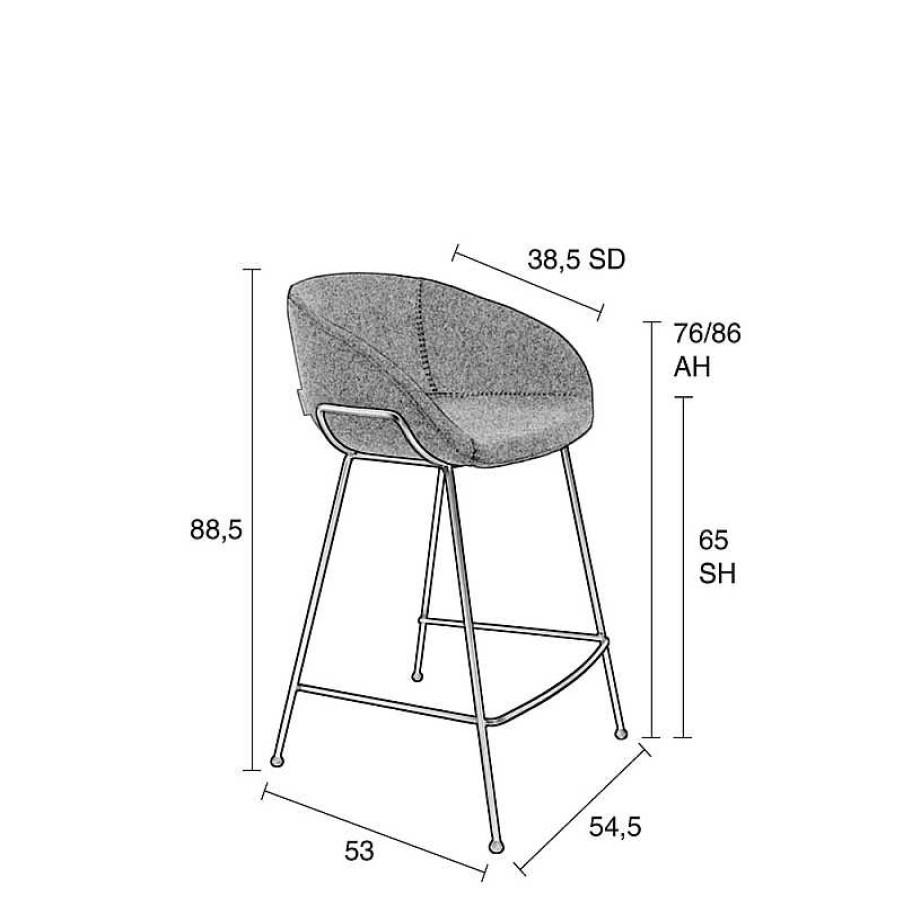 Sillas Zuiver | Taburete De Cocina Fest N Marr N