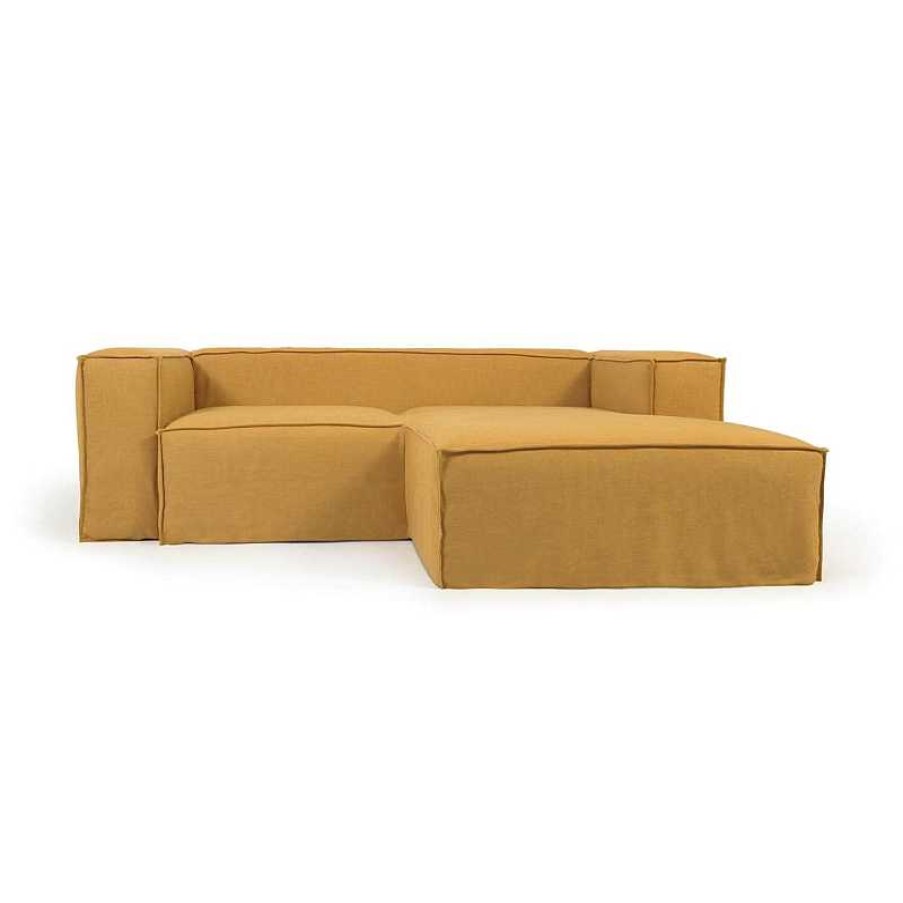 Sof S Kave Home | Sof Chaiselongue Blok Mostaza