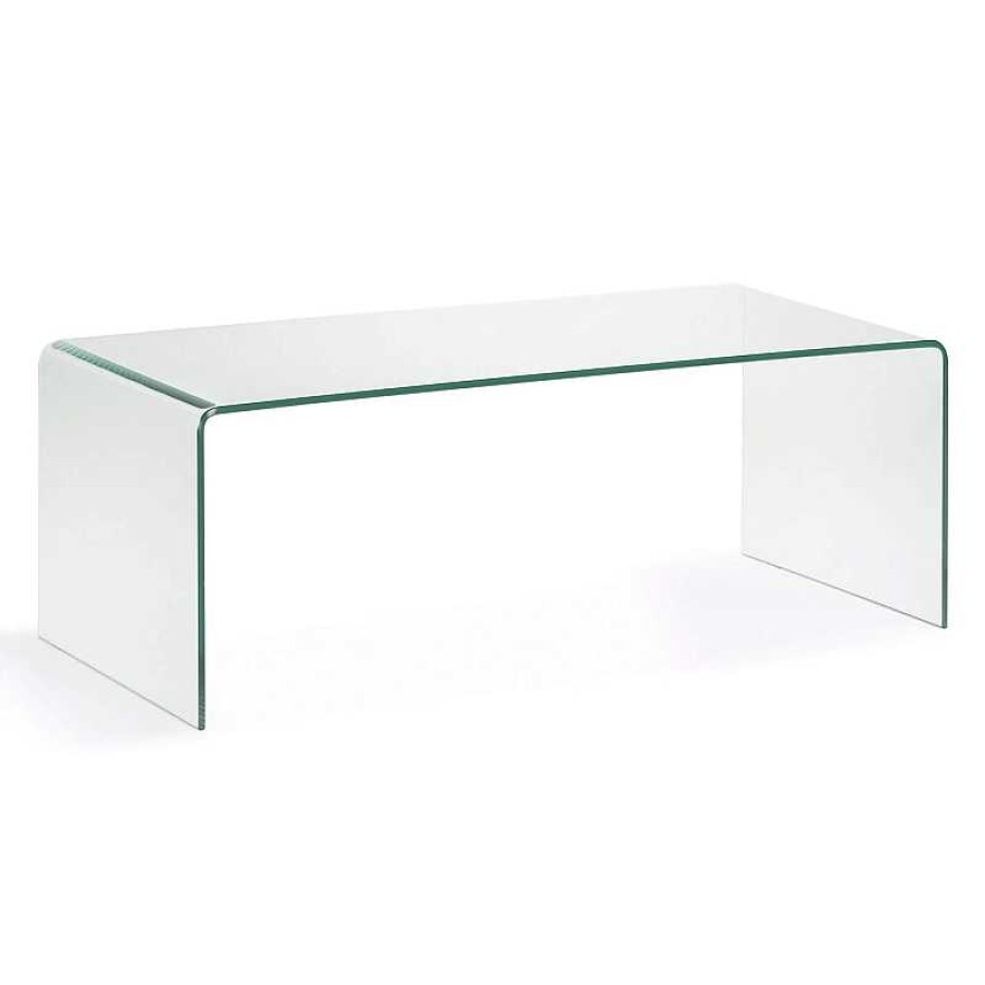 Mesas Kave Home | Mesa Centro Burano Cristal 110 X 50 Cm