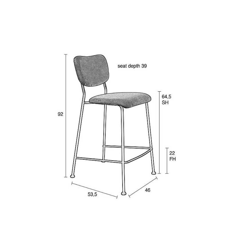 Sillas Zuiver | Taburete De Cocina Benson