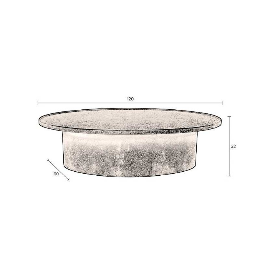 Mesas Dutchbone | Mesa Auxiliar Winston Oval