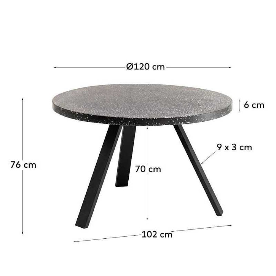 Muebles De Jard N Kave Home | Mesa Comedor Shanelle Negra