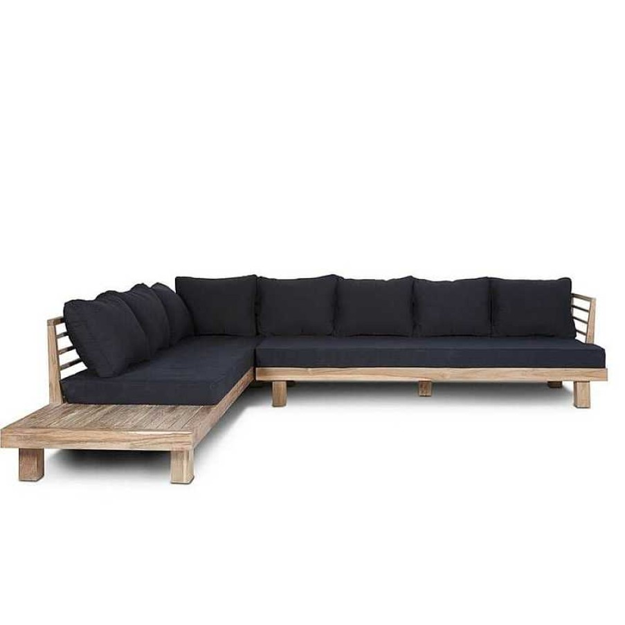 Muebles De Jard N Dareels | Sof Exterior Chaiselongue Strauss Black