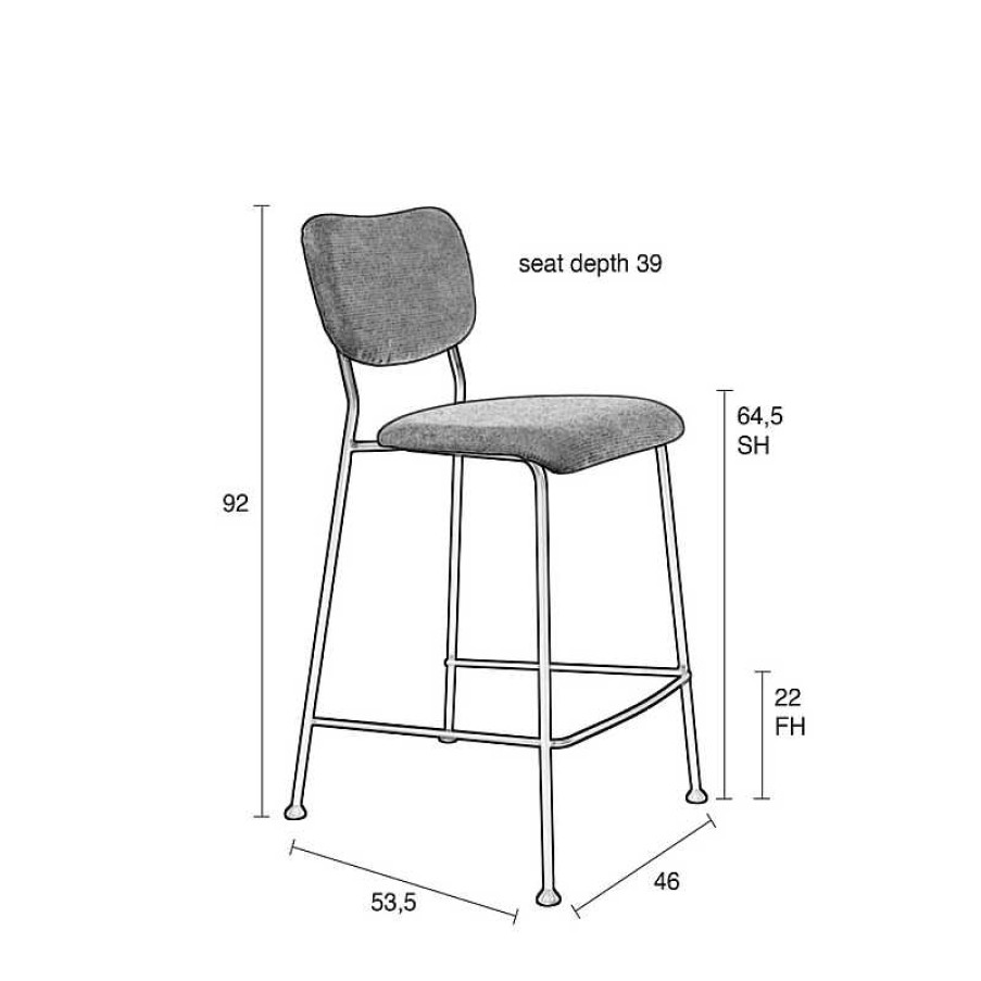 Sillas Zuiver | Taburete De Cocina Benson