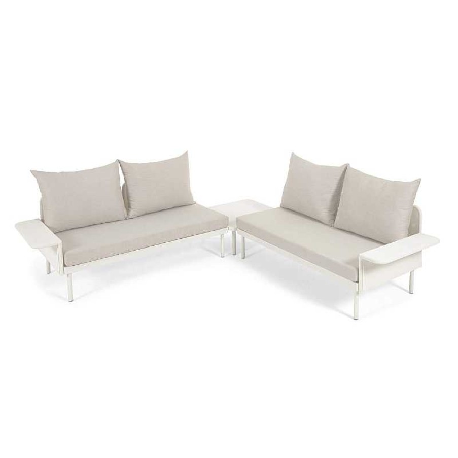 Muebles De Jard N Kave Home | Set Exterior Zaltana Blanco Mate