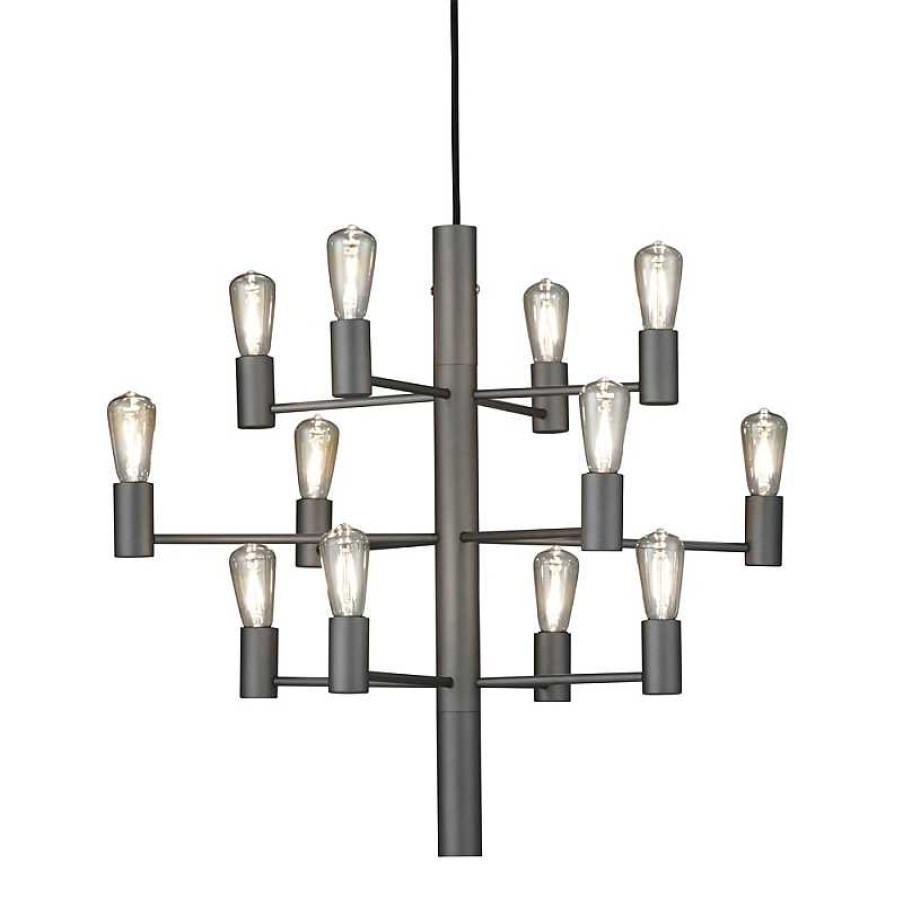 Iluminaci N Belid | Manola Chandelier Graphite 12