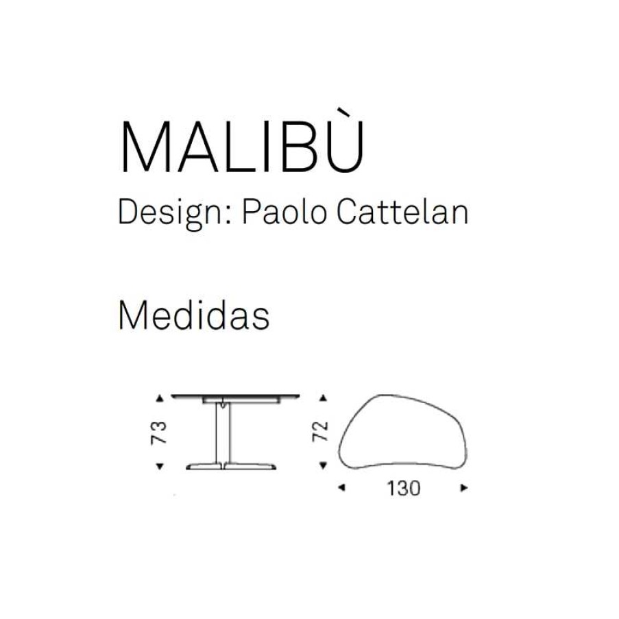 Mesas Cattelan Italia | Mesa Escritorio Malib