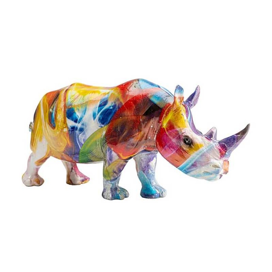 Decoraci N Kare Design Figuras De Dise O | Pisapapeles Multicolor Rhino