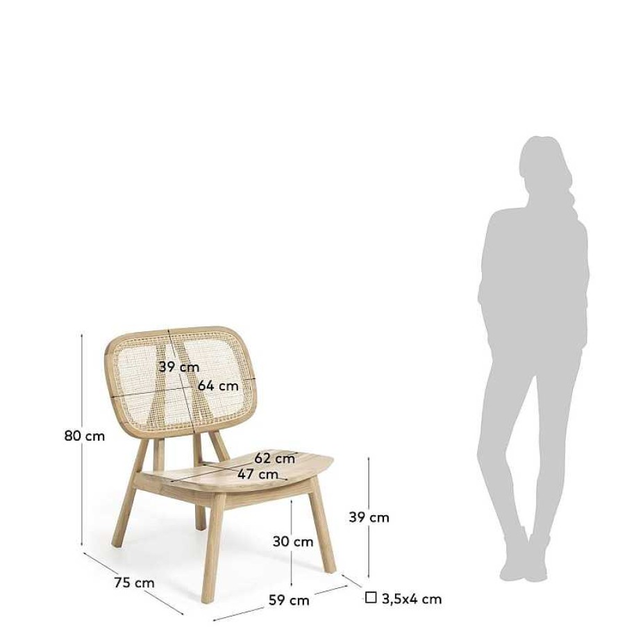 Sillones Kave Home | Butaca Nadra Madera