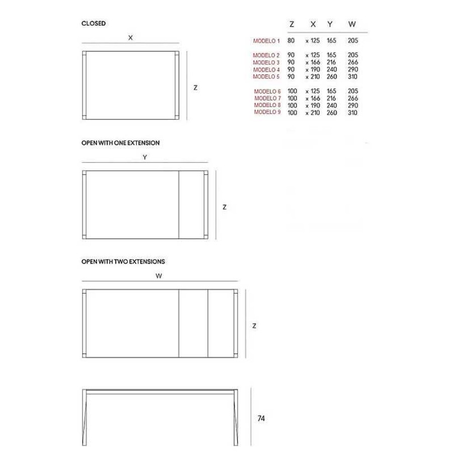 Mesas Horm | Mesa Tango Extensible Blanca