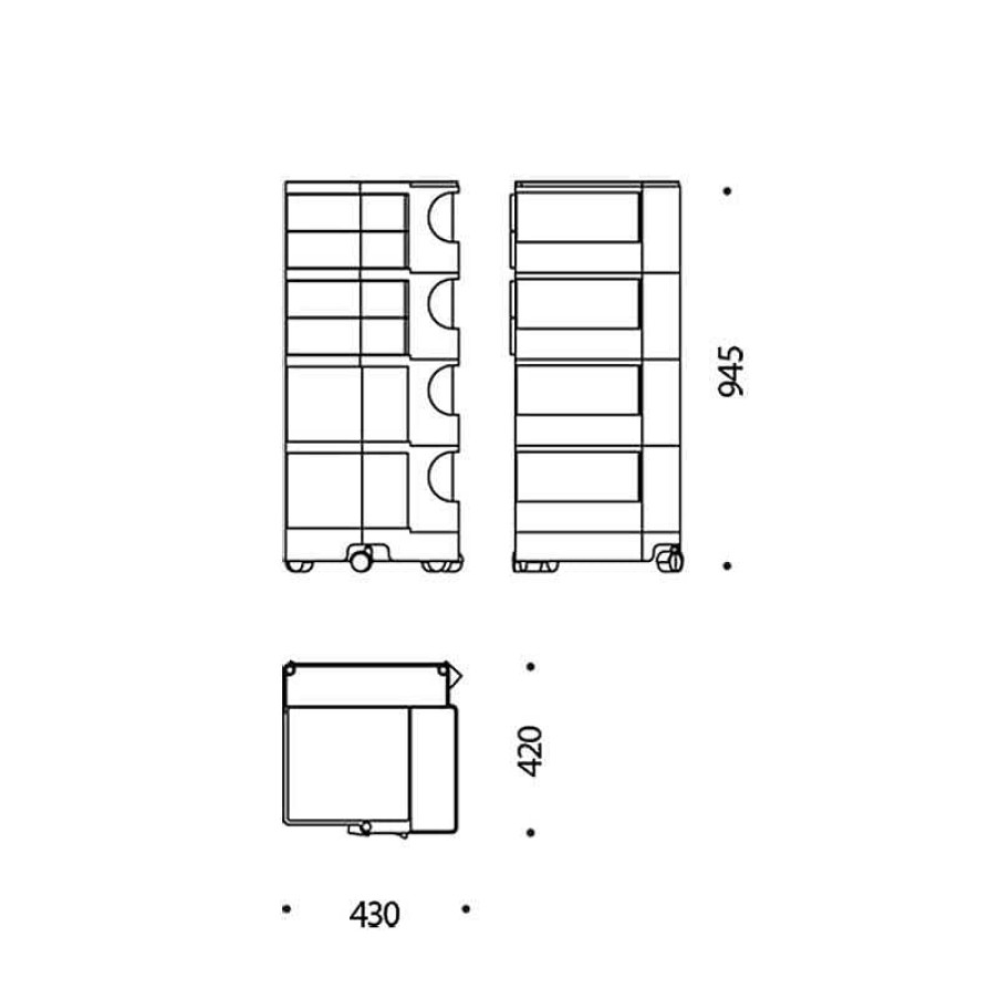 Muebles B-Line | Carro Boby L