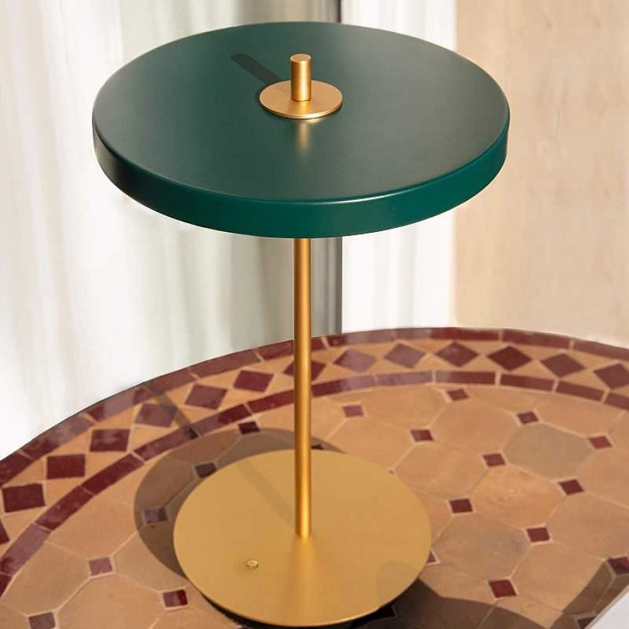 Iluminaci N Umage | L Mpara De Mesa Port Til Asteria Forest Green