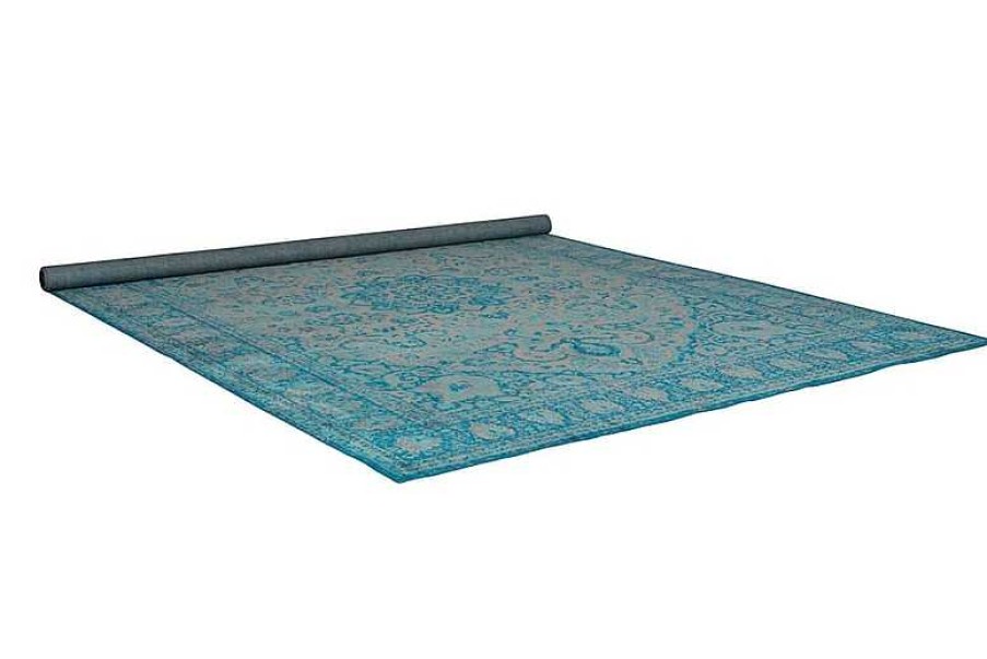 Decoraci N White Label Living Alfombras Modernas | Alfombra Chi Blue