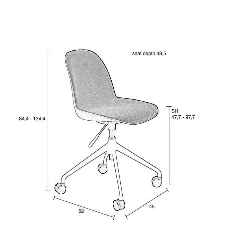 Sillas Zuiver | Silla Oficina Albert Kuip White