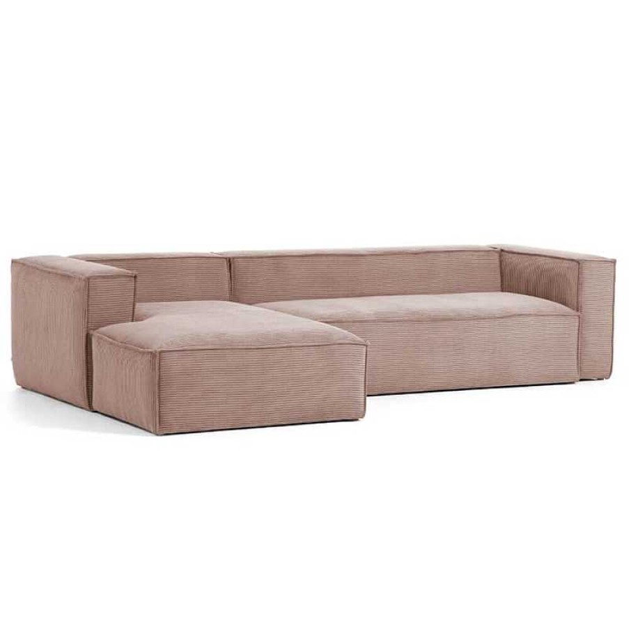 Sof S Kave Home | Sof Blok Chaise Longue Pana Rosa