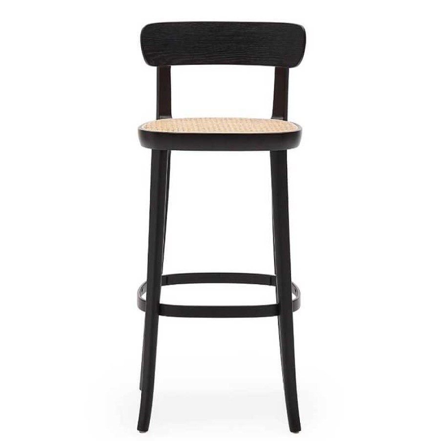 Sillas Kave Home | Taburete Bar Romane Negro