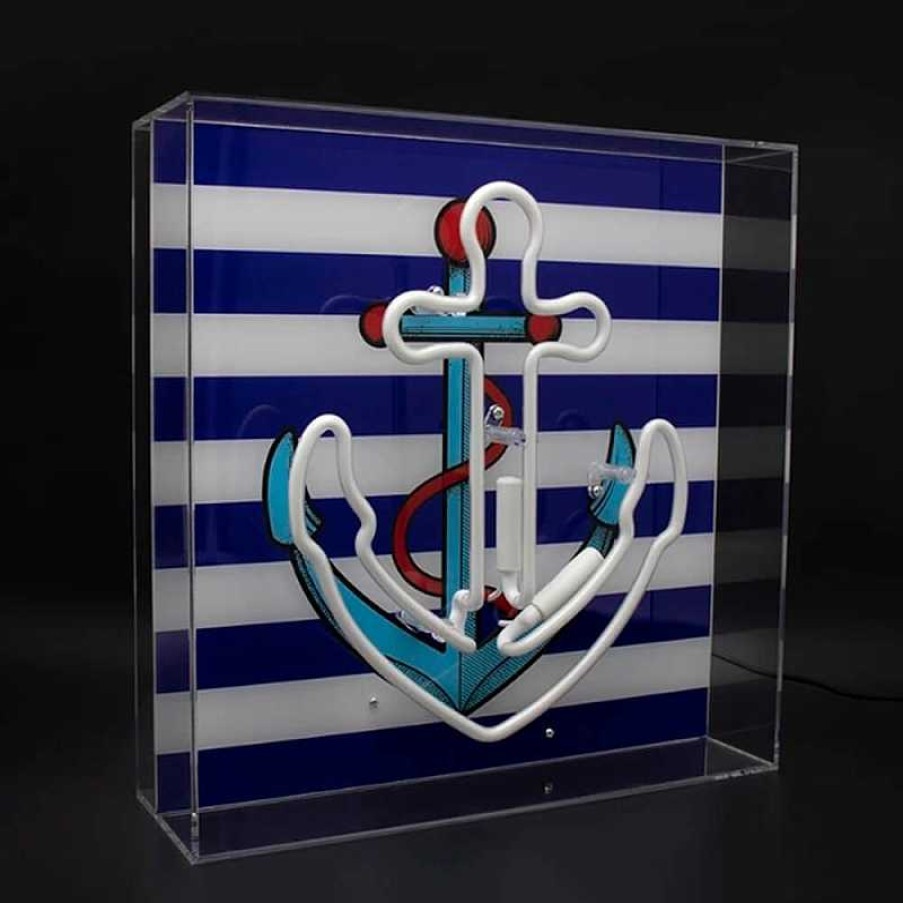 Decoraci N Locomocean Figuras De Dise O | Caja De Ne N Anchor