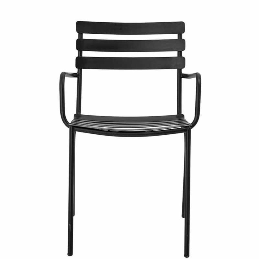 Muebles De Jard N Bloomingville | Silla Exterior Metal Negra Monsi