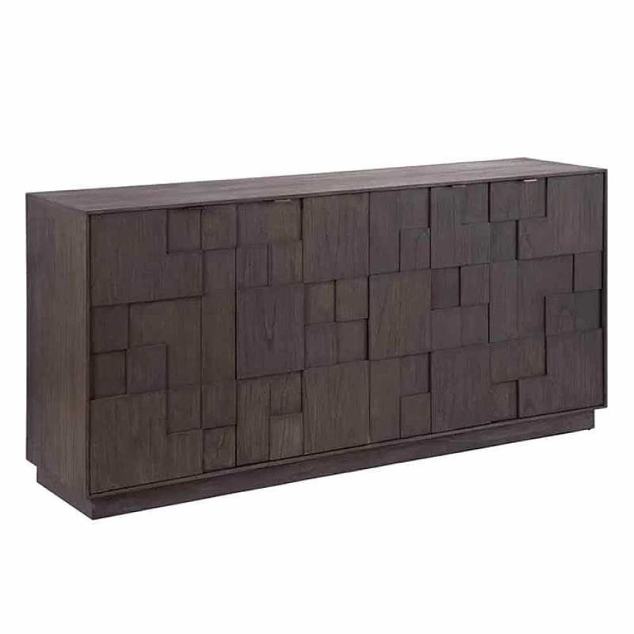 Muebles Denzzo | Aparador Gris Madera Mindi