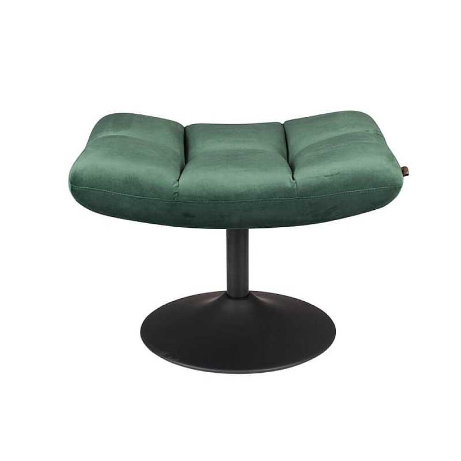 Sillas Dutchbone | Puff Hocker Bar Velvet Verde