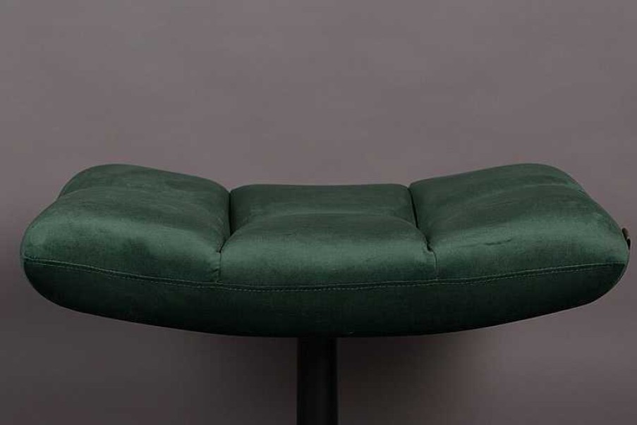 Sillas Dutchbone | Puff Hocker Bar Velvet Verde